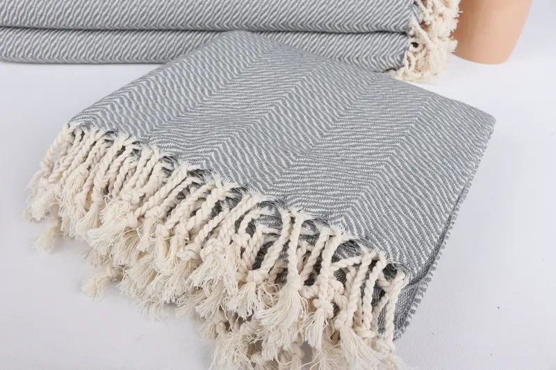 Bridal Party Gifts, Bachelorette Gifts, Personalized Gifts, 70x40 Cotton Chevron Towel, Thin towel, Embroidered Beach Towel, Beach Towel Monogram - 5