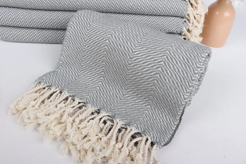 Bridal Party Gifts, Bachelorette Gifts, Personalized Gifts, 70x40 Cotton Chevron Towel, Thin towel, Embroidered Beach Towel, Beach Towel Monogram - 4