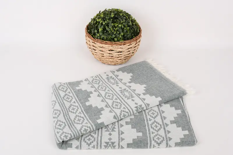 Holiday Towel, Summer Gift, Gift For Him, 70x36 Cotton Aztec Towel, Handmade Turkish hammam towel, Personalized Beach Towel, Bridal Party Gifts - 5