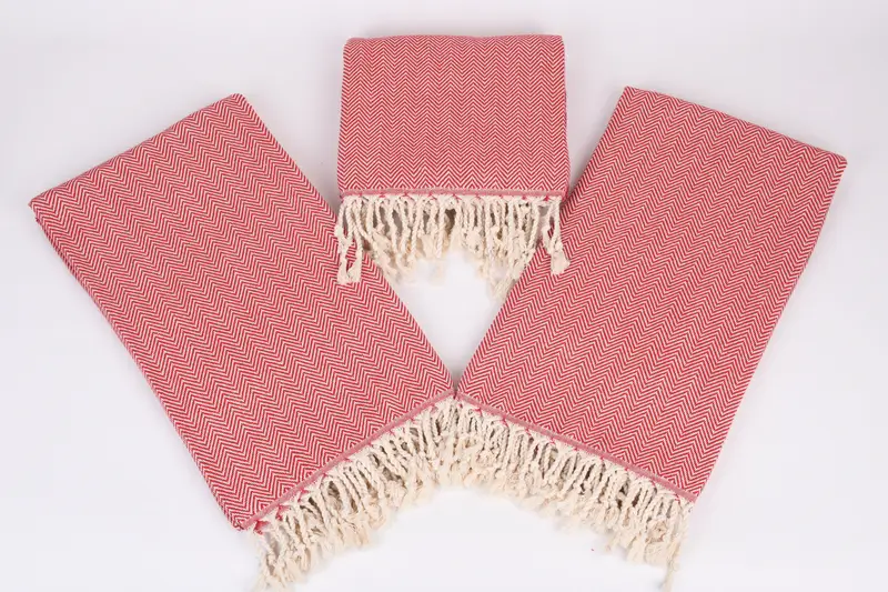70x40 Cotton Herringbone Towel, Turkish Towel Beach Towel, Cotton towel, Sand-resistant towel, Bridal Party Gifts, Travel towel, Housewarming Gift - 6