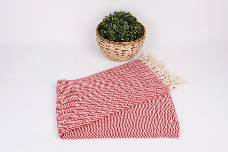 70x40 Cotton Herringbone Towel, Turkish Towel Beach Towel, Cotton towel, Sand-resistant towel, Bridal Party Gifts, Travel towel, Housewarming Gift - 4