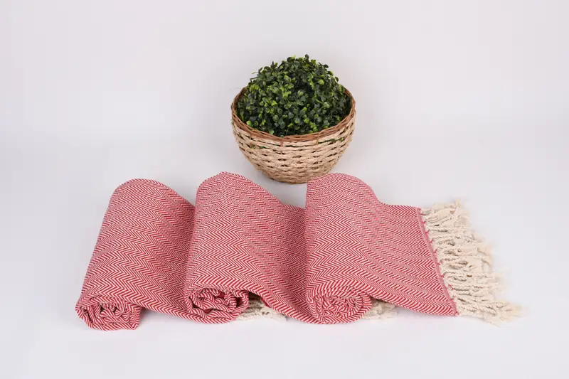 70x40 Cotton Herringbone Towel, Turkish Towel Beach Towel, Cotton towel, Sand-resistant towel, Bridal Party Gifts, Travel towel, Housewarming Gift - 8