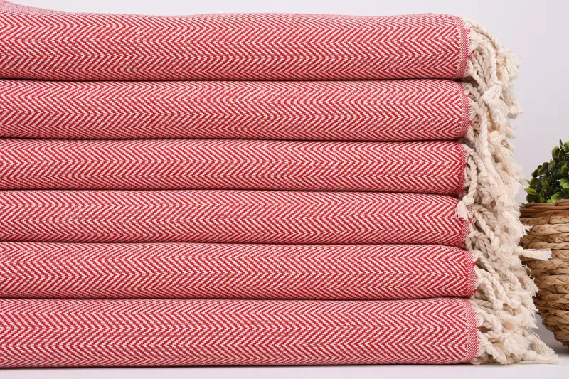 70x40 Cotton Herringbone Towel, Turkish Towel Beach Towel, Cotton towel, Sand-resistant towel, Bridal Party Gifts, Travel towel, Housewarming Gift - 2
