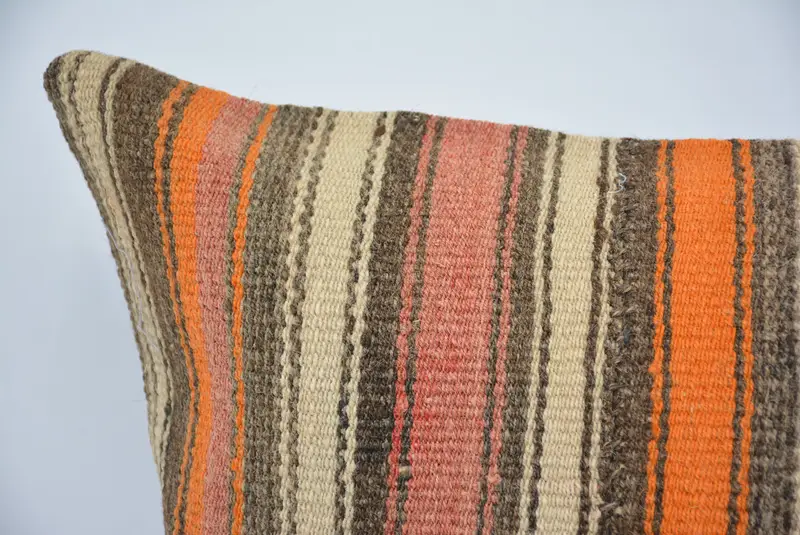20x28 Brown Cushion Case, Garden Cushion, Antique Pillows, Turkish Kilim Pillow, Meditation Pillow Sham, Pillow, Pillow for Sofa - 2