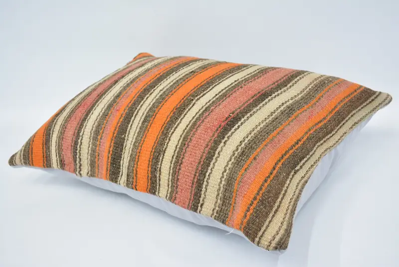 20x28 Brown Cushion Case, Garden Cushion, Antique Pillows, Turkish Kilim Pillow, Meditation Pillow Sham, Pillow, Pillow for Sofa - 6