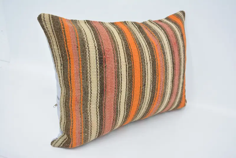20x28 Brown Cushion Case, Garden Cushion, Antique Pillows, Turkish Kilim Pillow, Meditation Pillow Sham, Pillow, Pillow for Sofa - 3