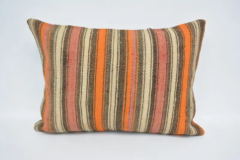 20x28 Brown Cushion Case, Garden Cushion, Antique Pillows, Turkish Kilim Pillow, Meditation Pillow Sham, Pillow, Pillow for Sofa - 1