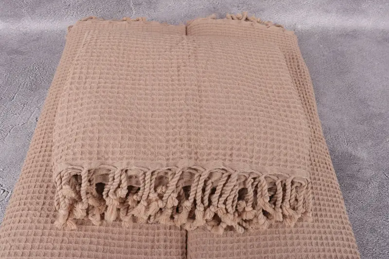Woven Throw Blanket, Christmas Tablecloth, Bridal Shower Favor, 92x68 Cotton Waffle Towel, Tablecloth, Turkish Tablecloth, Throw Blanket Couch - 4