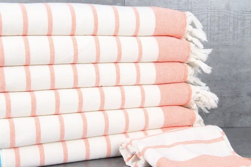 36x18 Cotton Striped Towel, Bathroom Towels, Personalized Gift, Turkish Tea Towel, Custom Wedding Gift From Bridesmaid, Bathroom Hand Towel - 2