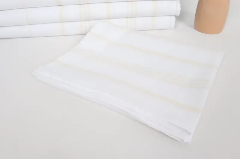 Xmas Gifts, Monogram Hand Towel, 40x24 Cotton Striped Towel, Housewarming Gift, Bachelor Gift, Organic Tea Towel, Wedding Favors, Personalized Gift - 5