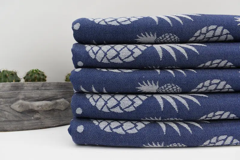 Bridesmaid Gift, Handmade Turkish Towel, Turkish bath towel, Monogram Turkish Towel, 70x36 Cotton Pineapple Design Towel, Personalised Gift - 2