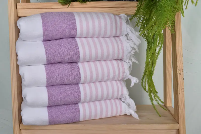 Custom Name Towel, Yoga Towel, Bridal Shower Favor, 68x36 Cotton Striped Terry Towel, Organic Turkish towel, Monogrammed Beach Towel, Thin towel - 1