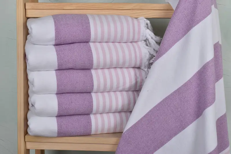 Custom Name Towel, Yoga Towel, Bridal Shower Favor, 68x36 Cotton Striped Terry Towel, Organic Turkish towel, Monogrammed Beach Towel, Thin towel - 2