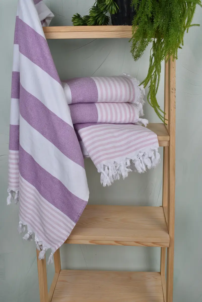 Custom Name Towel, Yoga Towel, Bridal Shower Favor, 68x36 Cotton Striped Terry Towel, Organic Turkish towel, Monogrammed Beach Towel, Thin towel - 6