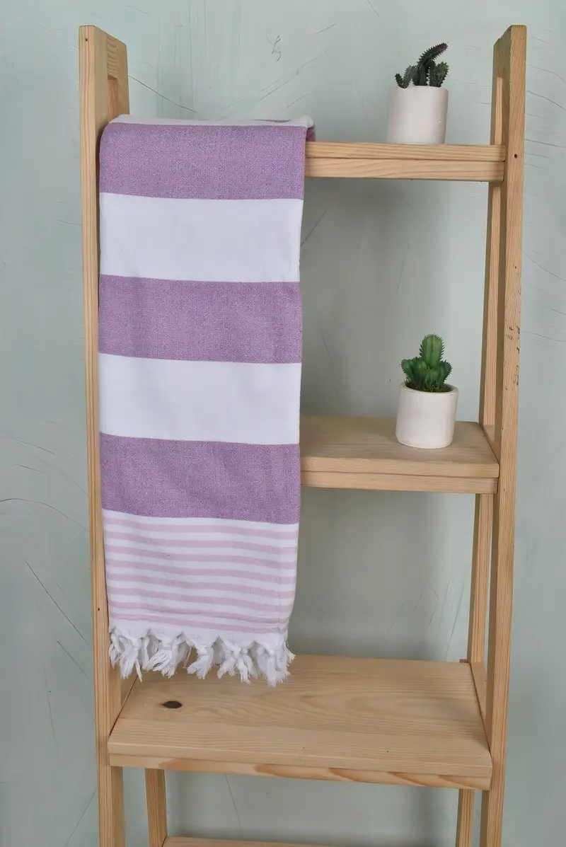 Custom Name Towel, Yoga Towel, Bridal Shower Favor, 68x36 Cotton Striped Terry Towel, Organic Turkish towel, Monogrammed Beach Towel, Thin towel - 8