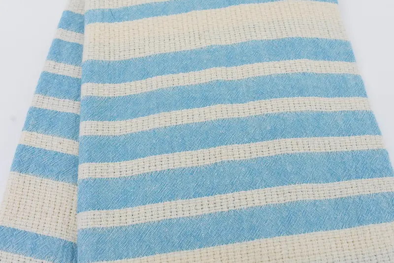 Housewarming Gift, 70x34 Cotton Striped Towel, Absorbent Turkish towel, Turkish beach towel, Summer Gift, Bachelor Towel, Welcome Wedding Gift - 7