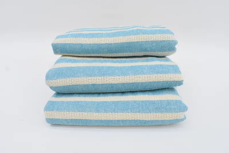 Housewarming Gift, 70x34 Cotton Striped Towel, Absorbent Turkish towel, Turkish beach towel, Summer Gift, Bachelor Towel, Welcome Wedding Gift - 4
