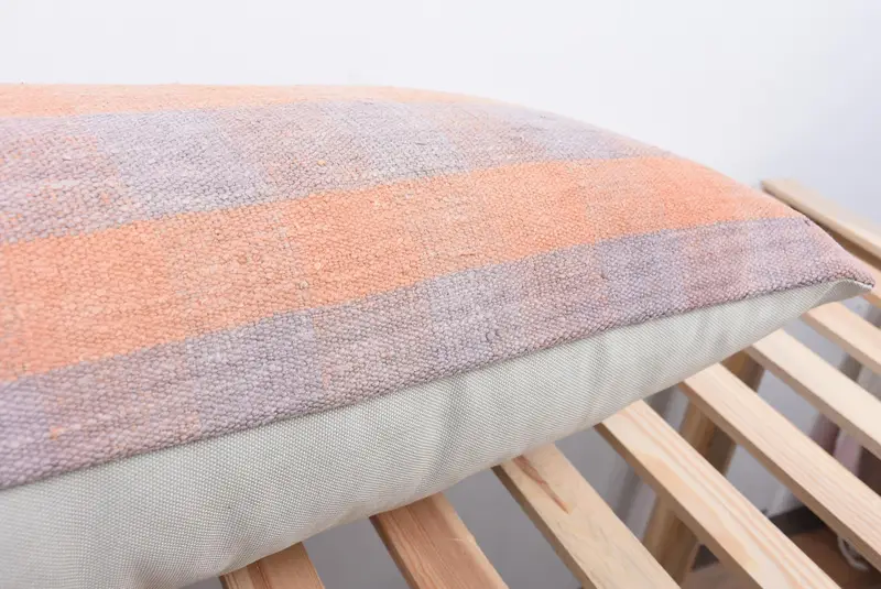 Indoor Cushion, Vintage Kilim Throw Pillow, Pillow Case, 16x48 Gray Pillow Sham, Turkish Pillow, Home Decor Pillow, Designer Throw Cushion Cover - 7