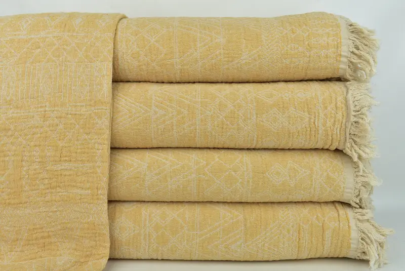 98x92 Cotton Patterned Towel, Bridesmaid Gifts Personalized, Personalized Blanket, Wedding Hand Made Gift, Bridal Shower Gift, Custom Wedding Gifts - 2