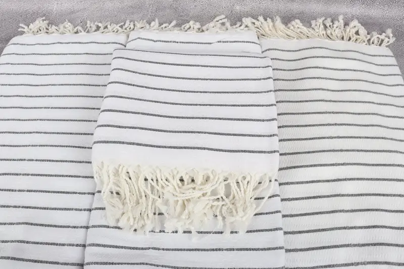Beach Towel Gift, Bachelorette Party Favor, 70x40 Cotton Striped Towel, Beach Towel Bulk, Girls Weekend Getaways Ideas, Monogrammed Beach Towel - 4