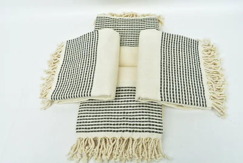 70x36 Cotton Striped Towel, Bridesmaid Gift, Gift Boxes Towel, Beach towel, Kids Beach Towel, Thin towel, Bachelorette Party Gifts, Organic Towel - 6