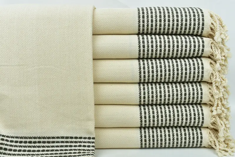 70x36 Cotton Striped Towel, Bridesmaid Gift, Gift Boxes Towel, Beach towel, Kids Beach Towel, Thin towel, Bachelorette Party Gifts, Organic Towel - 1