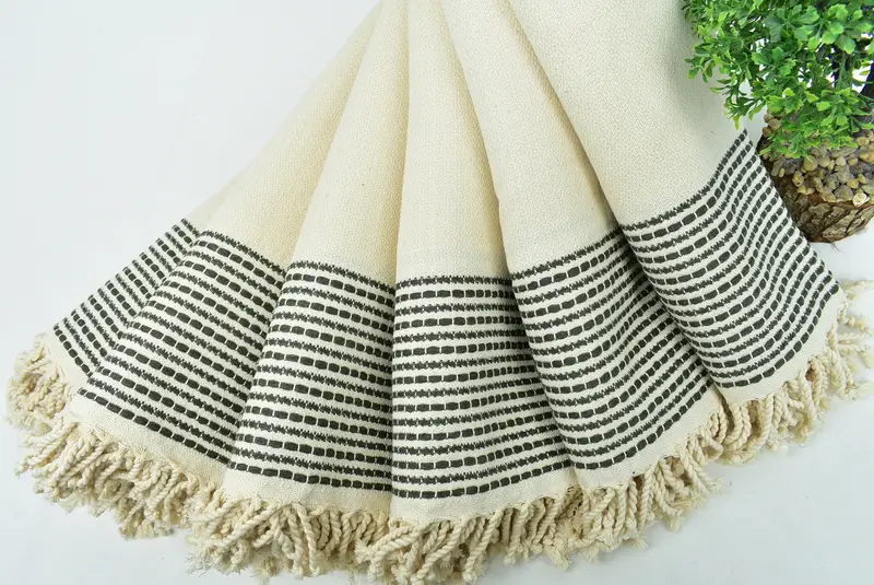 70x36 Cotton Striped Towel, Bridesmaid Gift, Gift Boxes Towel, Beach towel, Kids Beach Towel, Thin towel, Bachelorette Party Gifts, Organic Towel - 4