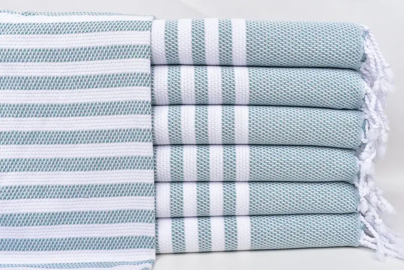 44x24 Cotton Striped Towel, Personalized Gifts, Monogrammed Hand Towel, Monogram Tea Towel, Personalized Hand Towel, Monogram Turkish Bath Towel - 1