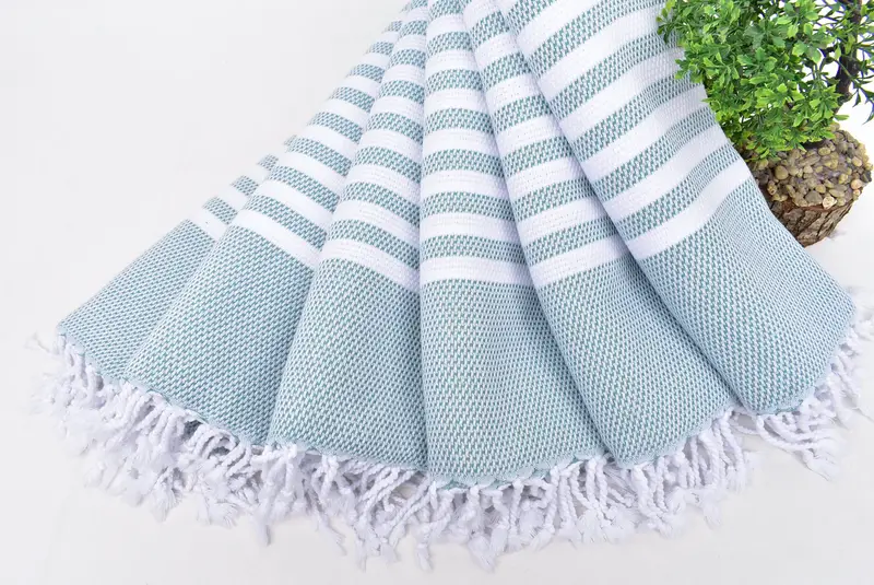 44x24 Cotton Striped Towel, Personalized Gifts, Monogrammed Hand Towel, Monogram Tea Towel, Personalized Hand Towel, Monogram Turkish Bath Towel - 4