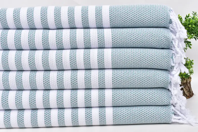 44x24 Cotton Striped Towel, Personalized Gifts, Monogrammed Hand Towel, Monogram Tea Towel, Personalized Hand Towel, Monogram Turkish Bath Towel - 3