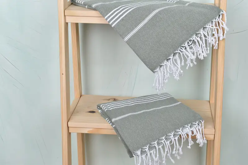 Turkish towel, 70x40 Cotton Striped Towel, Handwoven Turkish Towel, Customized Turkish Towel, Monogram Turkish Towel, Grandma Gift, Wedding Favors - 5