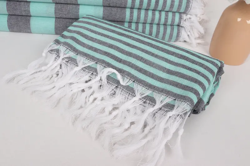 Mother Of The Groom Gift, Holiday Towel, Quick-dry peshtemal, Oversized Beach Towel, 68x36 Cotton Striped Towel, Lightweight towel, Wedding Favors - 4