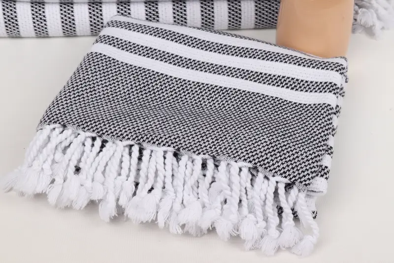 Beach Size Towel, Gift For Mom, Beach Towel Bulk, Personalized Bridesmaid Gift, Custom Wedding Towel, Gift For Her, 68x40 Cotton Striped Towel - 5