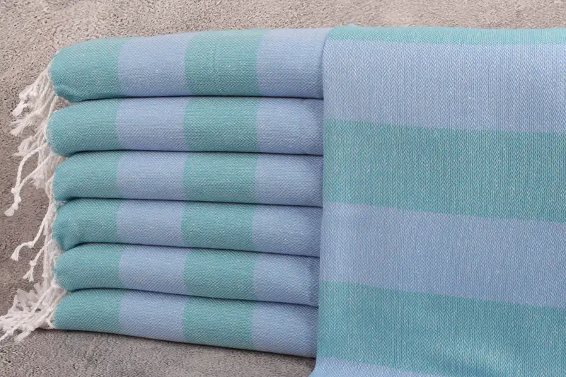Travel Towel, Gym Towel, Custom Hand Towel, Wedding Favors, 40x18 Cotton Striped Towel, Wedding Gift, Best Wedding Gift, Grandma Gift, Gift For Her - 1
