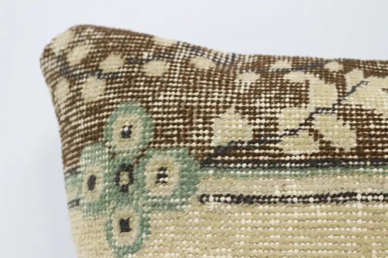 Ethnic Throw Pillow Cover, 16x24 Beige Pillow Sham, Cushion Cover, Kilim Pillow Cover, Boho Pillow, Pillow for Sofa, Vintage Cushion Cover - 2