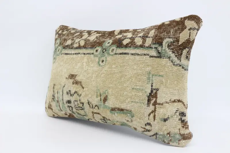 Ethnic Throw Pillow Cover, 16x24 Beige Pillow Sham, Cushion Cover, Kilim Pillow Cover, Boho Pillow, Pillow for Sofa, Vintage Cushion Cover - 4