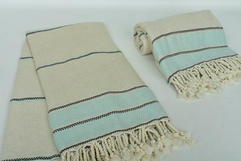 Regalos de despedida de soltera, toalla de spa, regalos de novia, monograma de toalla turca, regalos personalizados, toalla turca absorbente, toalla a rayas de algodón 70x36 - 7