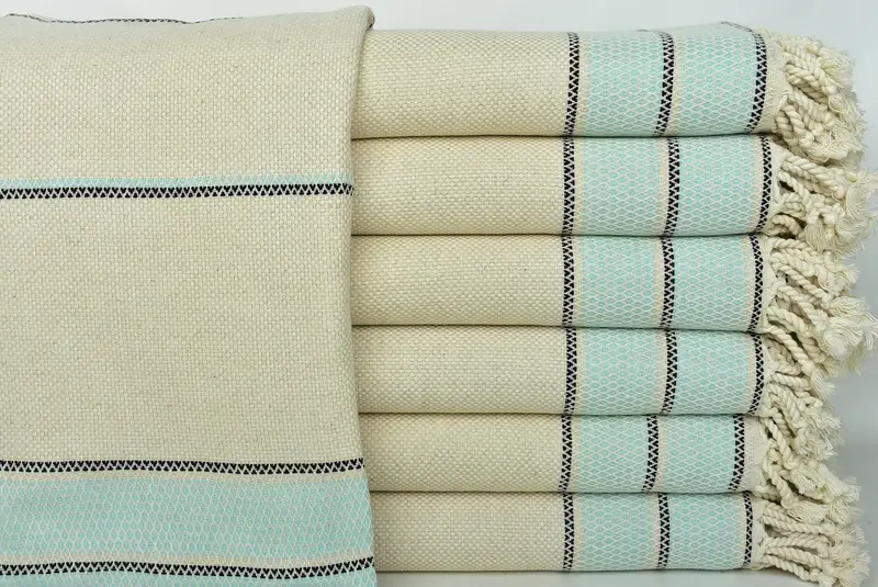 Regalos de despedida de soltera, toalla de spa, regalos de novia, monograma de toalla turca, regalos personalizados, toalla turca absorbente, toalla a rayas de algodón 70x36 - 1