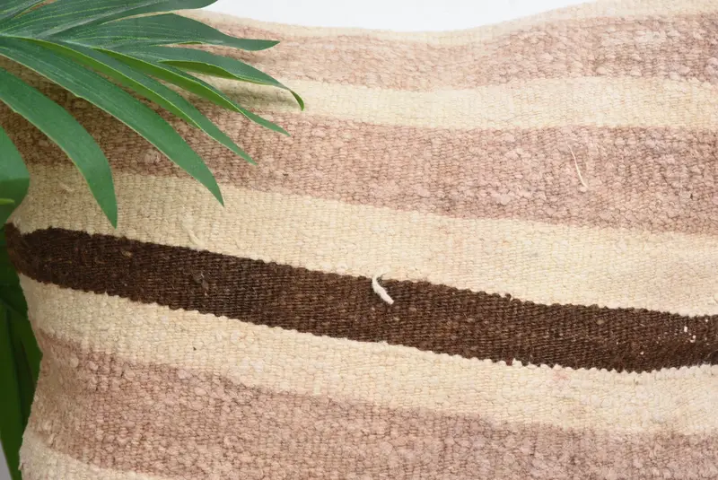 Pillow Case, Vintage Kilim Throw Pillow, Oriental Pillow Cover, 12x12 Beige Pillow Sham, Turkish Kilim Pillow, Kilim Pillow Cover - 2