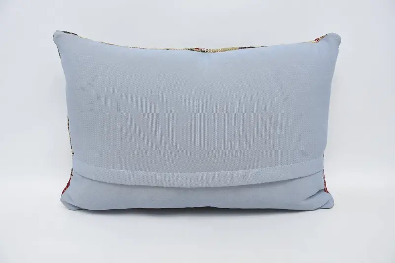 Meditation Cushion, Vintage Kilim Pillow, Kilim Pillow Cover, Tribal Cushion Case, Cushion Cover, 16x24 Beige Cushion, Gift Pillow - 6