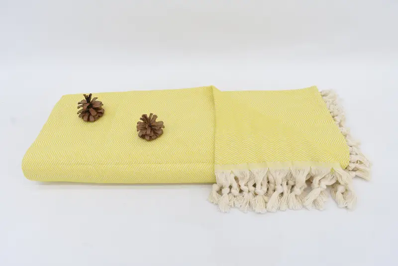 Turkish Beach Blanket, Bedspread, Halloween Blanket, Woven Throw Blanket, Monogram Blanket, 100x80 Cotton Herringbone Towel, Baby Boy Gift - 6