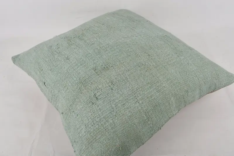 Vintage Pillow, Vintage Kilim Throw Pillow, Pillow, Shabby Chic Pillow Sham, Seat Pillow, Vintage Kilim Pillow, 24x24 Gray Cushion Cover - 6