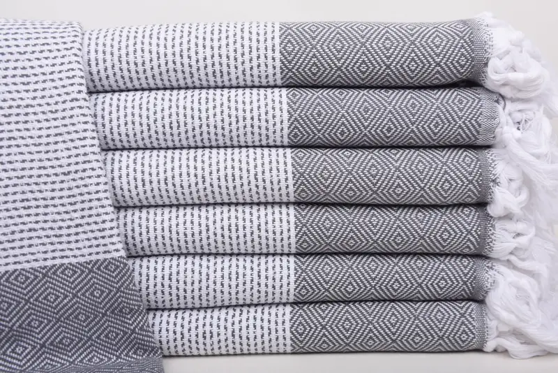70x40 Cotton Diamond Towel, Customized Towels, Turkish Towel Bulk, Spa Gift Towel, Turkish hand towel, Monogrammed Beach Towel, Monogram Beach Towel - 1