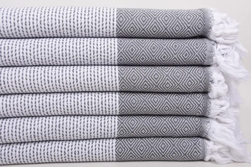 70x40 Cotton Diamond Towel, Customized Towels, Turkish Towel Bulk, Spa Gift Towel, Turkish hand towel, Monogrammed Beach Towel, Monogram Beach Towel - 3