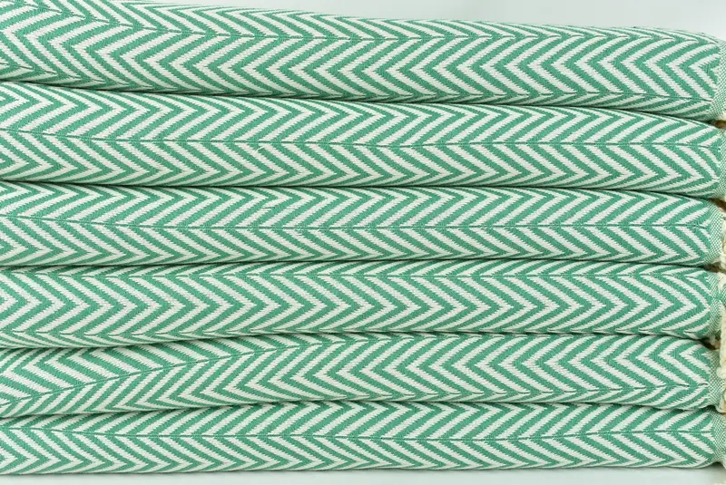 Bridemaids Beach Towel, 70x40 Cotton Zig zag Towel, Wedding Gifts Towel, Custom Gifts, Monogram Towels, Best Friend Gift, Monogram Turkish Towel - 2