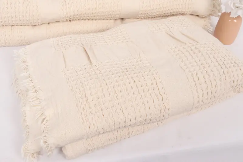 Personalized Gifts, First Wedding Anniversary Gift, Throw Blanket for Bed, Throw Blanket, Decorative Blanket, 84x80 Cotton Waffle Towel - 5