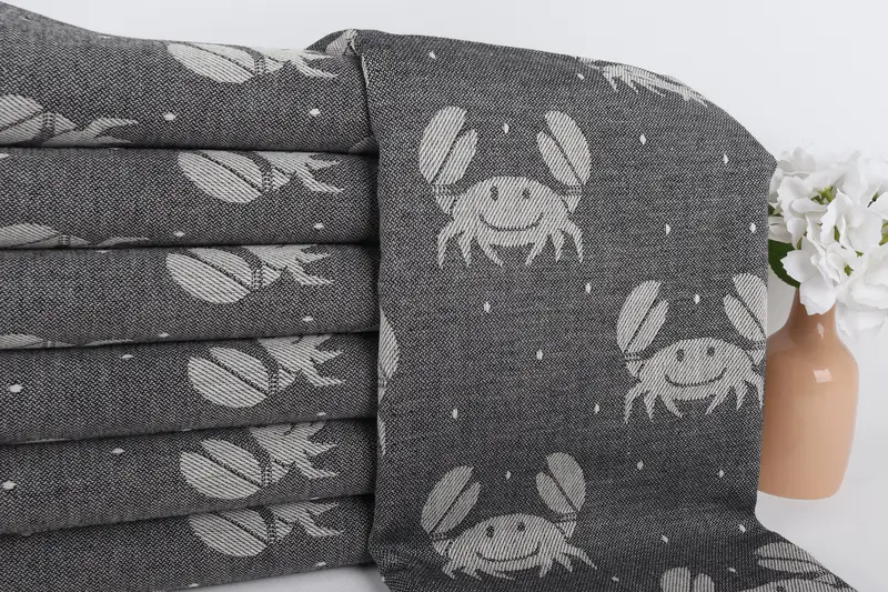 Quick-Dry Beach Towel, Home Gift, Turkish bath towel, Girls Weekend Favors, 68x40 Cotton Crab Design Towel, Turkish Towel Set, Gifts For Him - 3