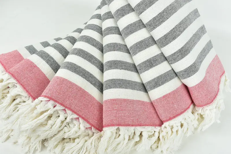 Personalized Towel, Custom Beach Towel, Unique Gift, Sand-resistant towel, Bachelor Towel, Spa Towel, Guest Towel, 68x40 Cotton Striped Terry Towel - 4