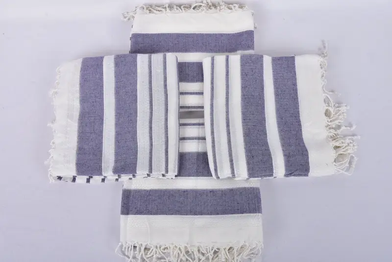 Best Beach Towel, Personalized Turkish Beach Towel, Hammam Towel USA, Bridal Shower Favor, Housewarming Gift, Thin towel, 70x40 Cotton Striped Towel - 6