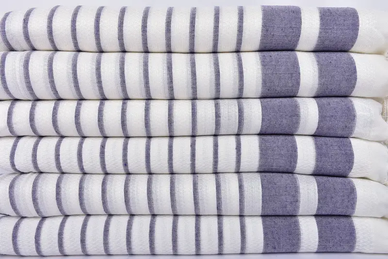 Best Beach Towel, Personalized Turkish Beach Towel, Hammam Towel USA, Bridal Shower Favor, Housewarming Gift, Thin towel, 70x40 Cotton Striped Towel - 2